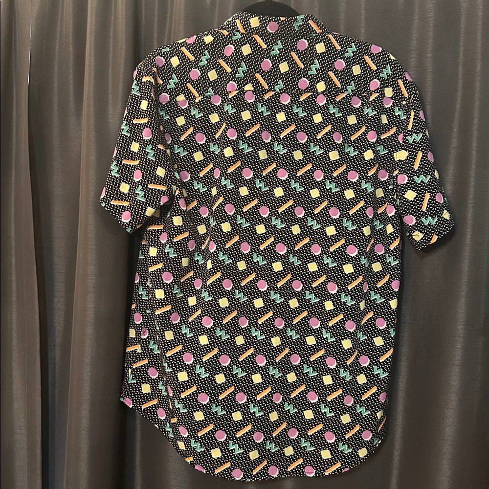Interaffair Colorful Geometric Pattern Shirt - image 3